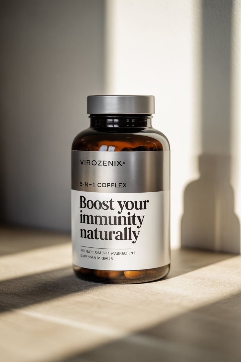 Virozenix 5-in-1 complex supplement bottle